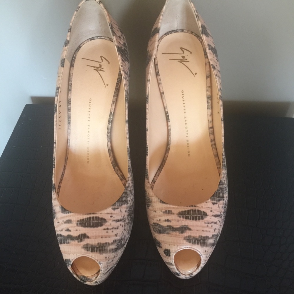 Vintage GIUSEPPE ZANOTTI OPEN TOE HEELS❤️HP - Picture 8 of 11